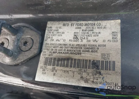 2024 Lincoln Nautilus Reserve from USA, damaged, VIN 5LMPJ8KA9RJ804295